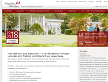 Tablet Screenshot of privatklinik-meiringen.ch
